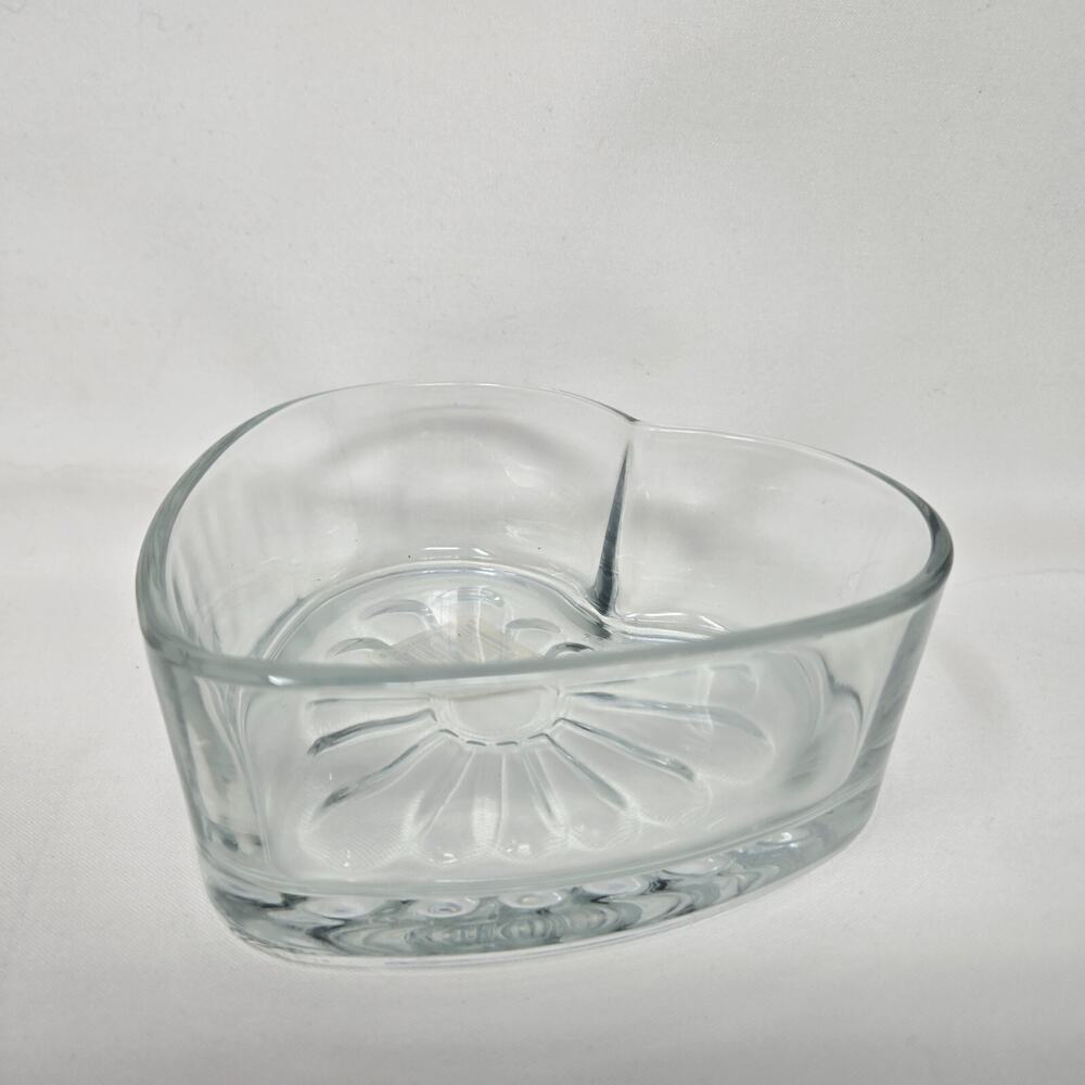 Libbey Clear Heart Shaped Glass Bowl Candy Dish Trinket Valentines 5072-7621 - Picture 12 of 12